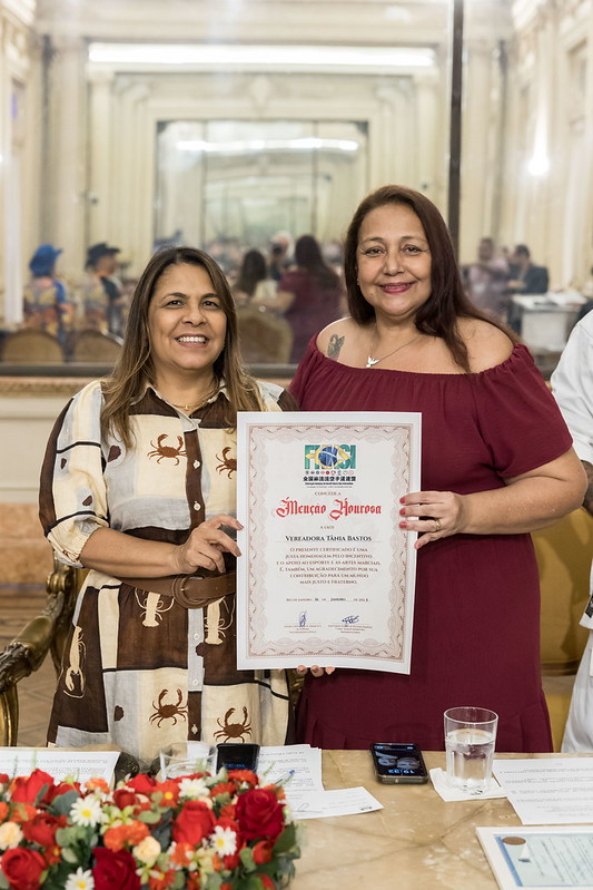 Entrega de moções para profissionais de Artes Marciais - 07/10/2025 (Por Câmara Municipal de Vereadores / Fotos: Cicero Rodrigues/CMRJ & Ascom Vereadora Tânia Bastos / Fotos: Sandro Diniz) - Foto 49