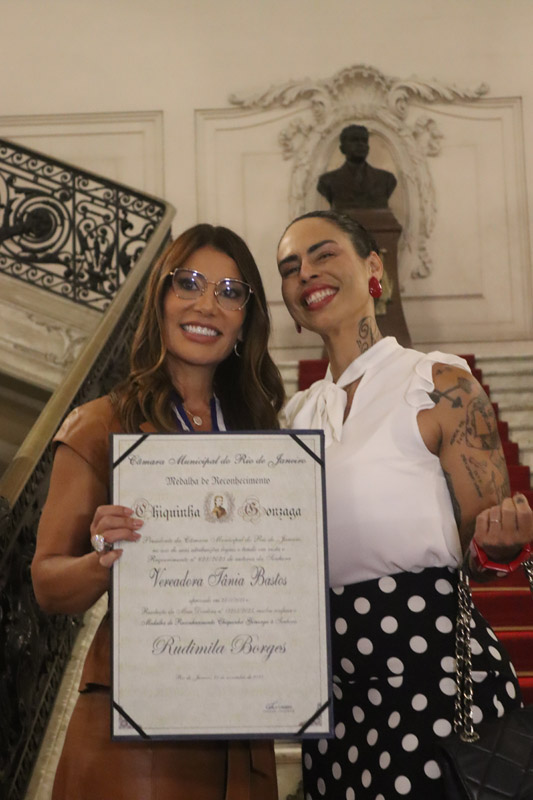 Medalha Chiquinha Gonzaga à Rudimila Borges - Fotos: Renan Olaz/CMRJ - Sandro Diniz/Acom - Foto 93