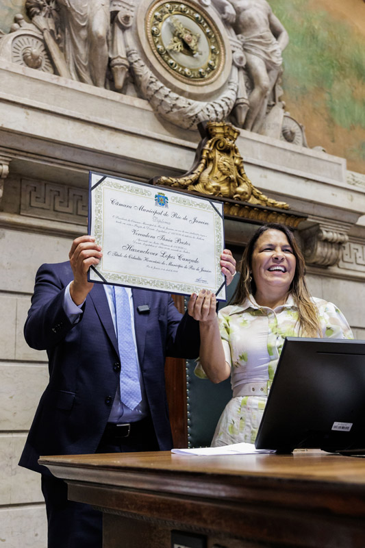 Entrega do título de cidadão honorário do Mun. do RJ ao Sr. Hazenclever Cançado - Cicero Rodrigues/CMRJ / Ascom Ver. Tânia Bastos - Foto 66
