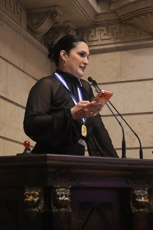 Entrega da Medalha Chiquinha Gonzaga à Sra. Mariana de Souza Nogueira - Fotos: Cicero Rodrigues/CMRJ - Ascom Vereadora - Foto 89