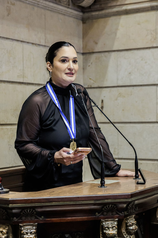 Entrega da Medalha Chiquinha Gonzaga à Sra. Mariana de Souza Nogueira - Fotos: Cicero Rodrigues/CMRJ - Ascom Vereadora - Foto 55