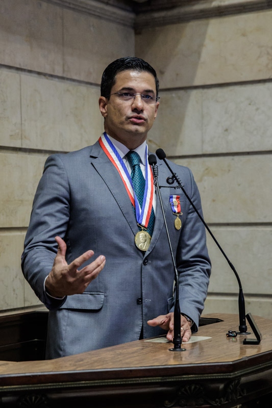 Entrega da medalha Pedro Ernesto ao Dep. Est. Daniel Librelon / Fotos: Cicero Rodrigues/CMRJ - Foto 56